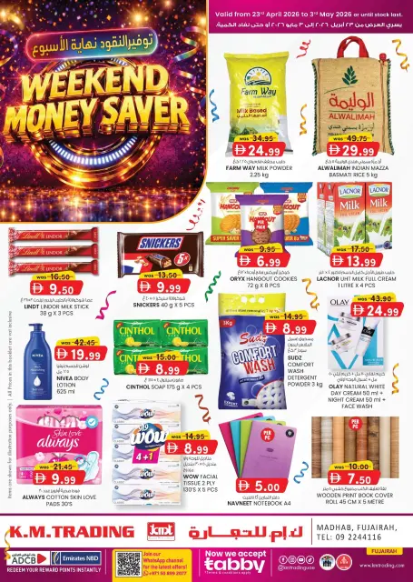 Km trading offers in Fujairah from 23 April to 3 May 2026 Money Savings Offers - Page 1