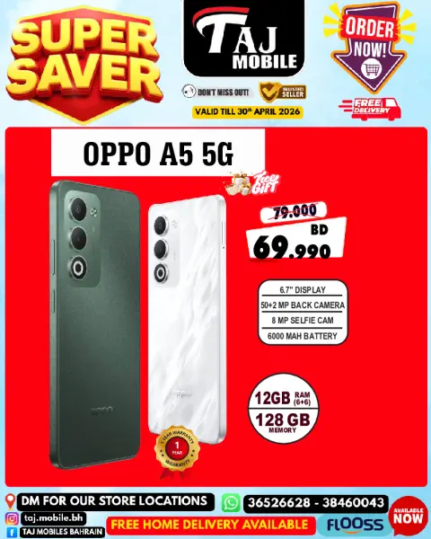 Offres Mobiles Taj Bahrein de 23 à 30 avril 2026 Offres d'économie - Page 19