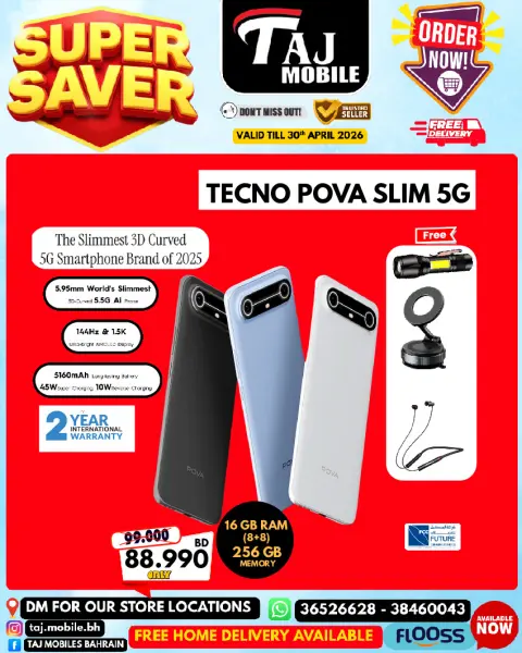 Offres Mobiles Taj Bahrein de 23 à 30 avril 2026 Offres d'économie - Page 43