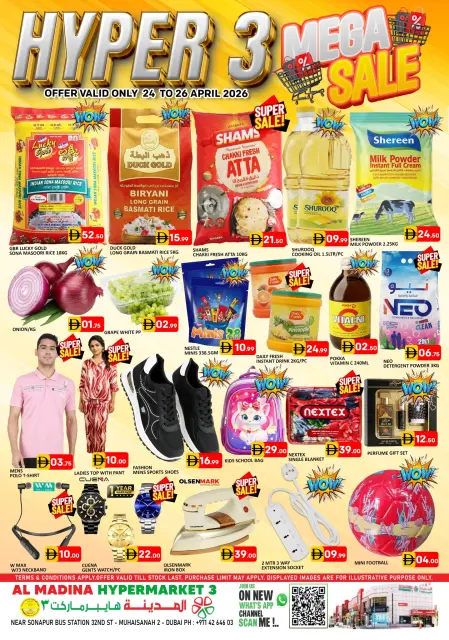 Ofertas de Hipermercado Al Madina Emiratos Árabes Unidos de 24 a 26 abril 2026 MEGAOFERTA - Página 1