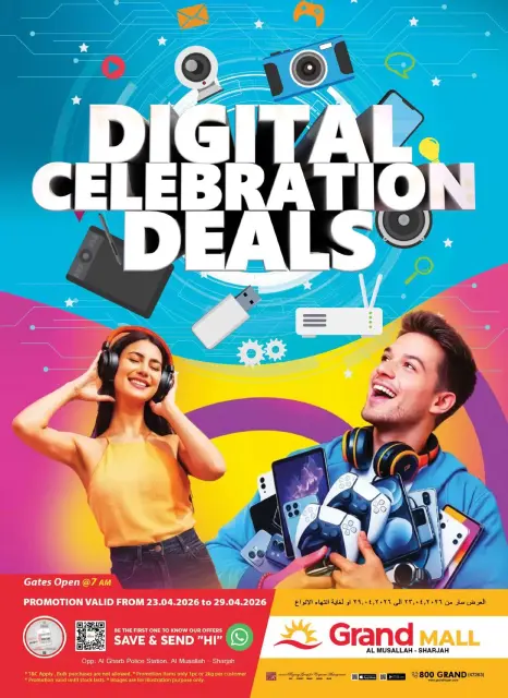 Ofertas de Grand hipermercado Sharjah de 23 a 29 abril 2026 Ofertas de celebraciones digitales - Página 1