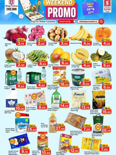 Ofertas de Hipermercado Safari Emiratos Árabes Unidos de 26 a 27 abril 2026 Ofertas de fin de semana - Página 1