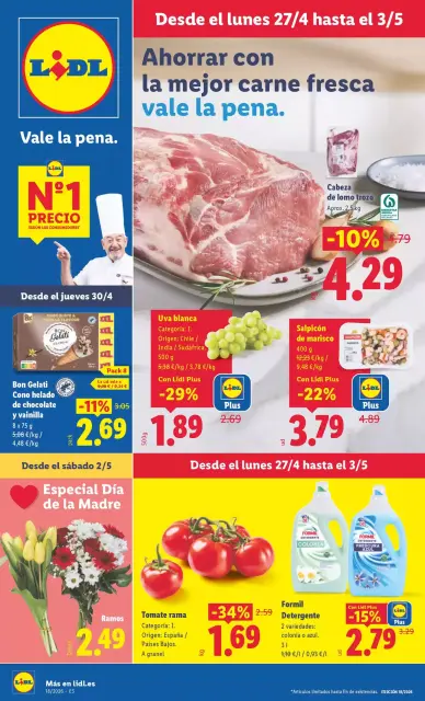 Ofertas de Lidl España de 27 abril a 3 mayo 2026 ofertas semanales - Página 1