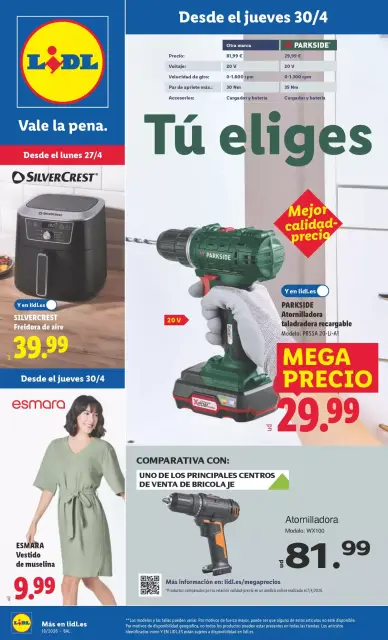 Ofertas de Lidl España de 27 abril a 3 mayo 2026 Ofertas de bazar - Página 1