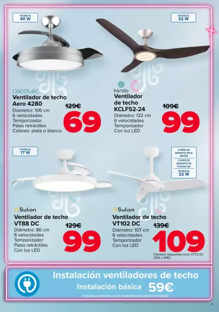 Ofertas de Carrefour España de 28 abril a 24 mayo 2026 AIRE ACONDICIONADO-VENTILACIÓN - Página 11