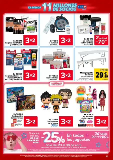 Ofertas de Carrefour España de 23 abril a 11 mayo 2026 3x2 + CHOLLOS - Página 72