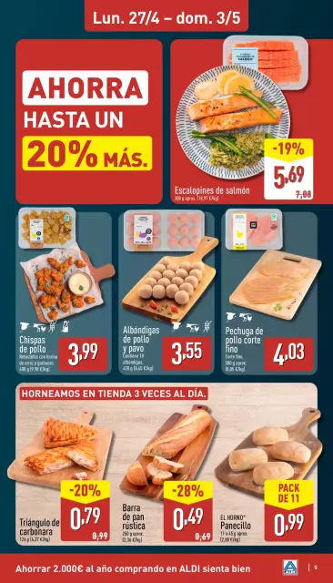 Ofertas de ALDI España de 27 abril a 3 mayo 2026 ¡Qué poco cuesta comprar bien! - Página 5