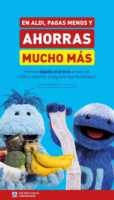 Ofertas de ALDI España de 11 a 25 mayo 2026 En Aldi, pagas menos y ahorras mucho más - Página 1