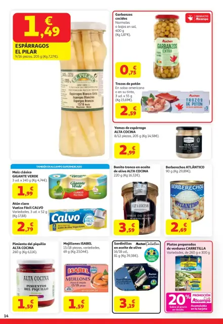 Ofertas de Alcampo Hipermercados España de 21 abril a 4 mayo 2026 Sales ganando - Página 14