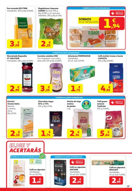 Ofertas de Alcampo Hipermercados España de 21 abril a 4 mayo 2026 Sales ganando - Página 17