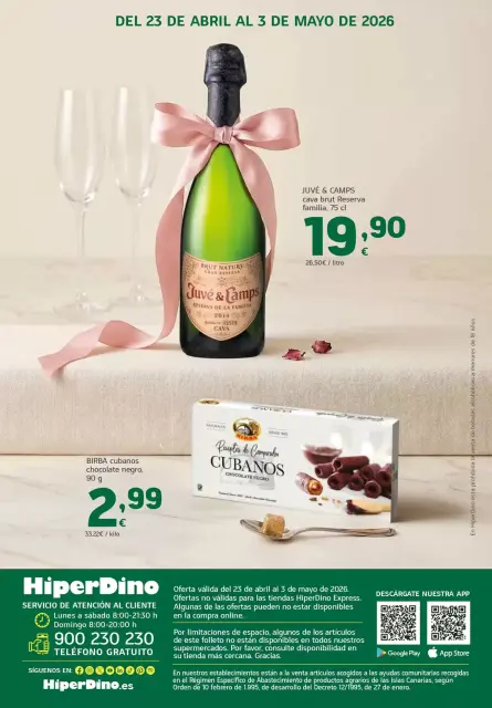 Ofertas de HiperDino España de 23 abril a 3 mayo 2026 Mamá, te mereces lo más dulce - Página 10