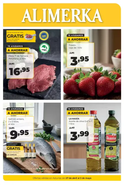 Ofertas de ‎Alimerka Supermercados‎ España de 27 abril a 3 mayo 2026 ofertas semanales - Página 1