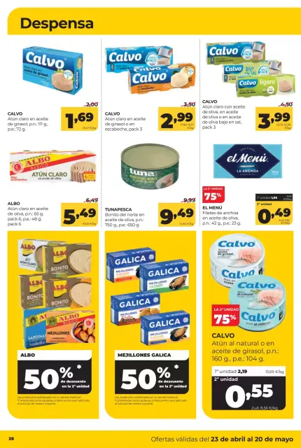 Ofertas de ‎Alimerka Supermercados‎ España de 23 abril a 20 mayo 2026 Catálogo de ofertas mensuales - Página 28