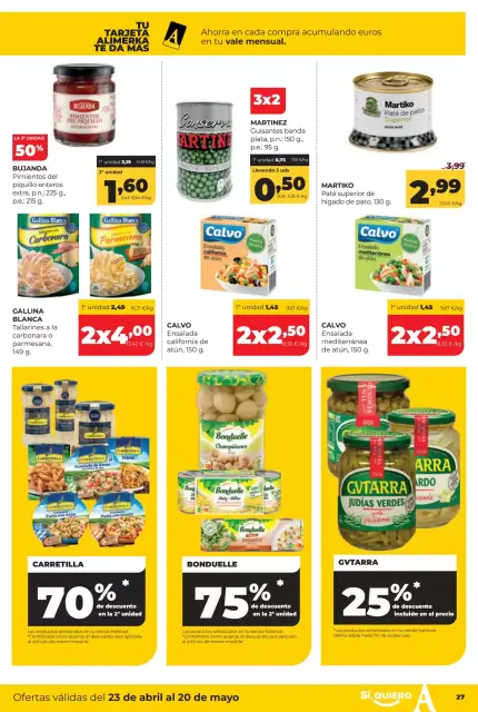 Ofertas de ‎Alimerka Supermercados‎ España de 23 abril a 20 mayo 2026 Catálogo de ofertas mensuales - Página 29