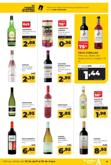 Ofertas de ‎Alimerka Supermercados‎ España de 23 abril a 20 mayo 2026 Catálogo de ofertas mensuales - Página 34
