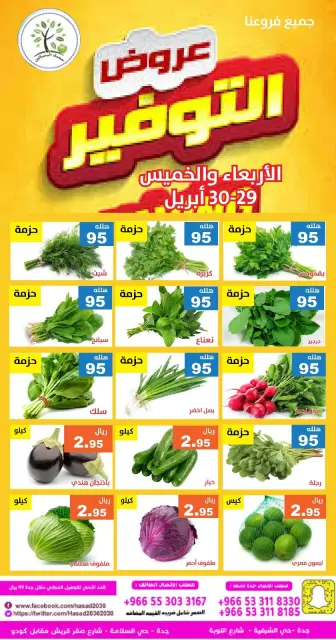عروض حصاد البساتين السعودية من ١٢ حتى ١٣ ذو القعدة ١٤٤٧ هـ (٢٩ إلى ٣٠ أبريل ٢٠٢٦) عروض التوفير - صفحة 1