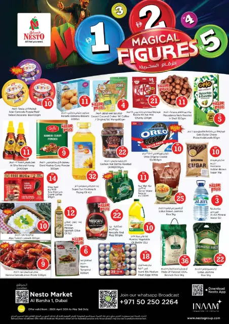 Ofertas de Nesto Al Barsha de 30 abril a 3 mayo 2026 Ofertas de números mágicos - Página 1