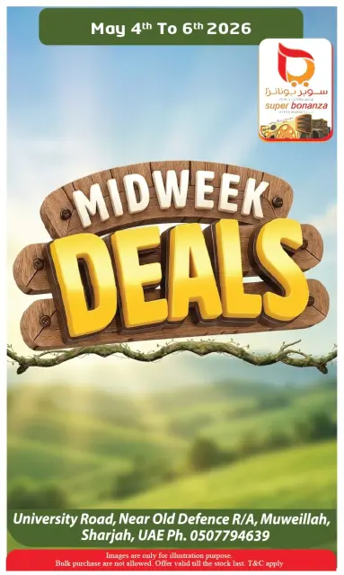 Ofertas de Super Bonanaza Sharjah de 4 a 6 mayo 2026 Ofertas de mitad de semana - Página 1
