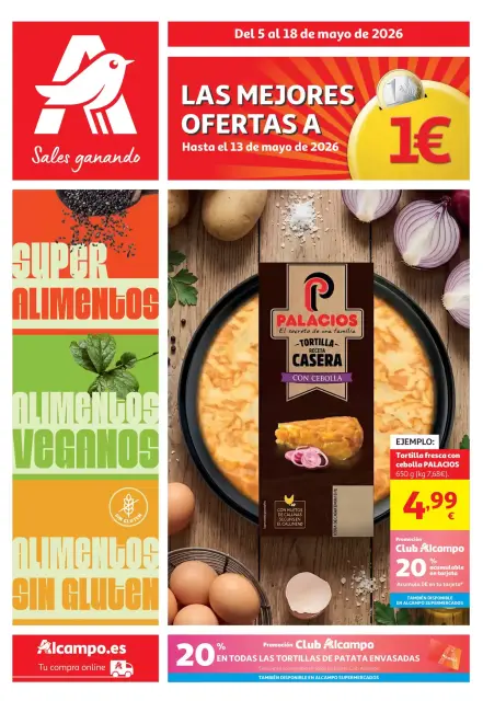 Ofertas de Alcampo Hipermercados España de 5 a 18 mayo 2026 Sales ganando - Página 1