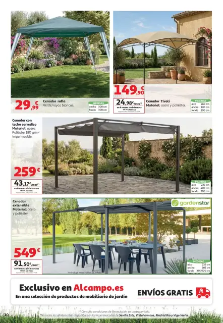 Ofertas de Alcampo Hipermercados España de 5 a 27 mayo 2026 Ofertas Aire Libre - Página 10