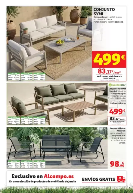 Ofertas de Alcampo Hipermercados España de 5 a 27 mayo 2026 Ofertas Aire Libre - Página 5