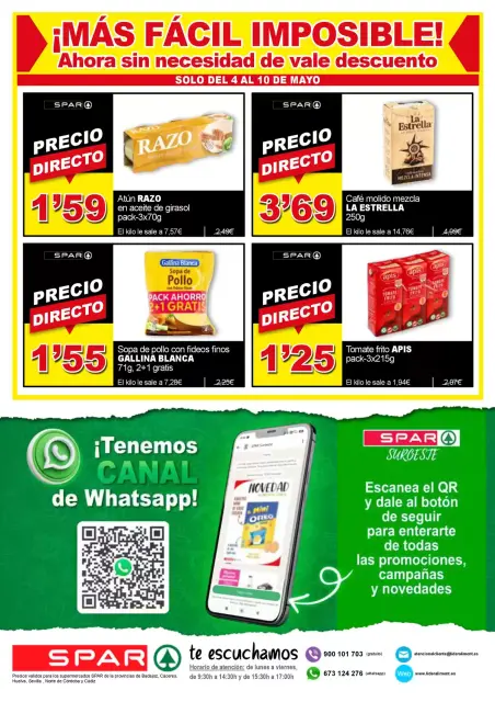 Ofertas de SPAR España de 4 a 17 mayo 2026 Ofertas bombazos - Página 12