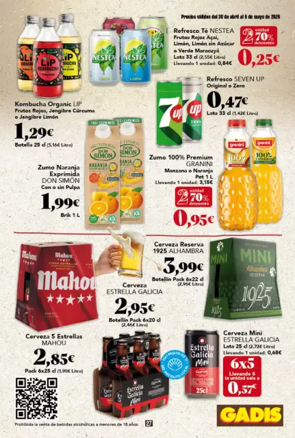 Ofertas de GADIS España de 30 abril a 6 mayo 2026 Nuevos precios - Página 27