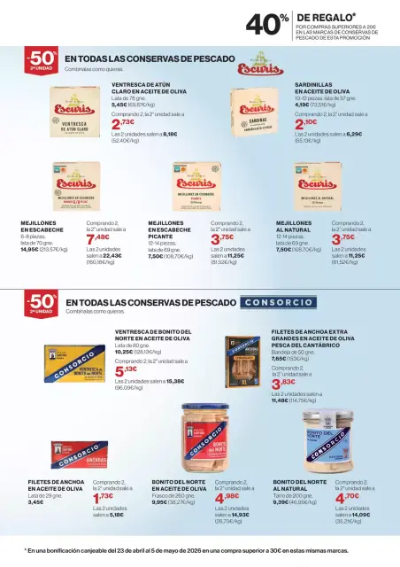 Ofertas de Hipercor España de 9 abril a 5 mayo 2026 Las Mejores Marcas En Conservas De Pescado - Página 3