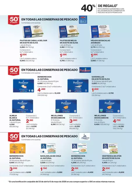 Ofertas de Hipercor España de 9 abril a 5 mayo 2026 Las Mejores Marcas En Conservas De Pescado - Página 5