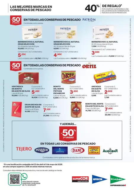 Ofertas de Hipercor España de 9 abril a 5 mayo 2026 Las Mejores Marcas En Conservas De Pescado - Página 8
