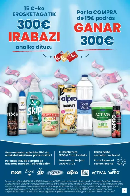 Ofertas de Eroski center España de 30 abril a 13 mayo 2026 ofertas Nirekin aurreztu nahi? EROSKI CENTER - Página 19