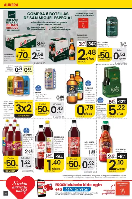 Ofertas de Eroski center España de 30 abril a 13 mayo 2026 ofertas Nirekin aurreztu nahi? EROSKI CENTER - Página 22