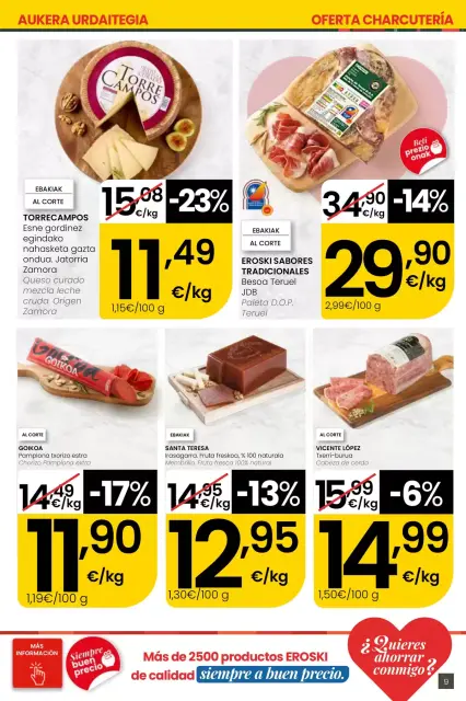 Ofertas de Eroski center España de 30 abril a 13 mayo 2026 ofertas Nirekin aurreztu nahi? EROSKI CENTER - Página 9