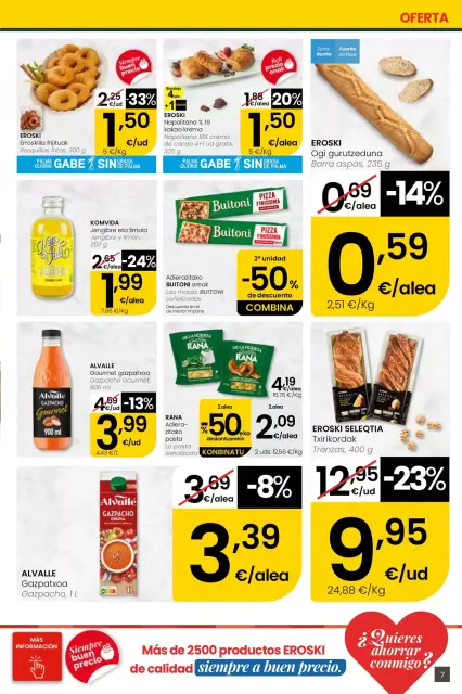 Ofertas de Eroski center España de 30 abril a 13 mayo 2026 ofertas Nirekin aurreztu nahi? EROSKI CENTER - Página 7