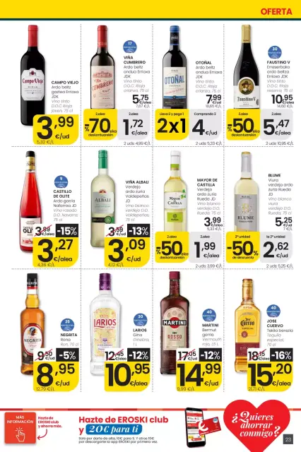 Ofertas de Eroski center España de 30 abril a 13 mayo 2026 ofertas Nirekin aurreztu nahi? EROSKI CENTER - Página 23