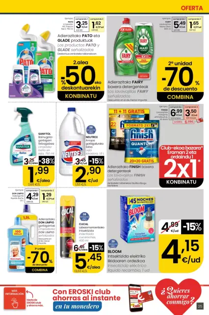 Ofertas de Eroski center España de 30 abril a 13 mayo 2026 ofertas Nirekin aurreztu nahi? EROSKI CENTER - Página 25