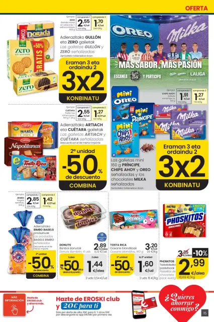 Ofertas de Eroski center España de 30 abril a 13 mayo 2026 ofertas Nirekin aurreztu nahi? EROSKI CENTER - Página 15