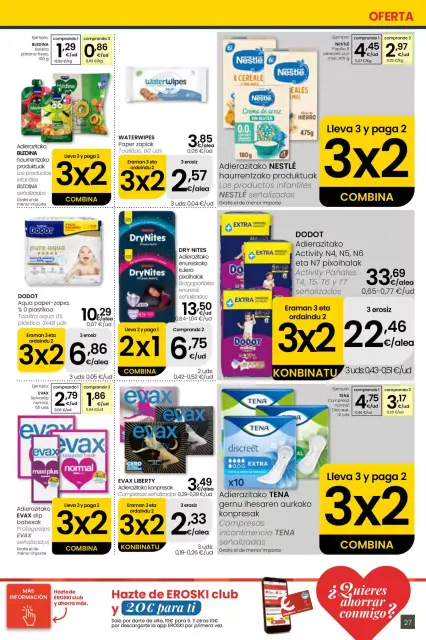 Ofertas de Eroski center España de 30 abril a 13 mayo 2026 ofertas Nirekin aurreztu nahi? EROSKI CENTER - Página 27