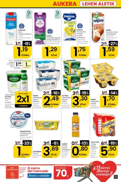 Offres Eroski Supermarché Espagne de 30 avril à 13 mai 2026 offres Nirekin aurreztu nahi ? EROSKI CITY - Page 7