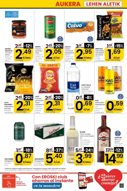Offres Eroski Supermarché Espagne de 30 avril à 13 mai 2026 offres Nirekin aurreztu nahi ? EROSKI CITY - Page 9