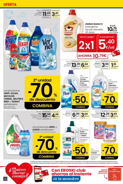 Offres Eroski Espagne de 30 avril à 13 mai 2026 Voulez-vous économiser avec moi ? - Page 32