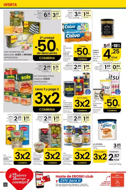 Offres Eroski Espagne de 30 avril à 13 mai 2026 Voulez-vous économiser avec moi ? - Page 22