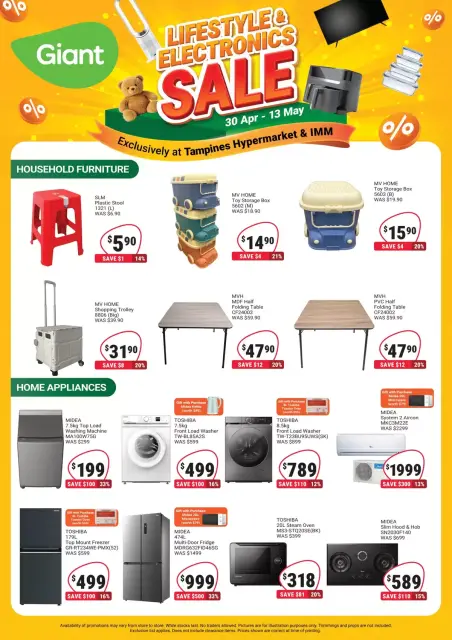 Giant Singapore offers from 30 April to 13 May 2026 Lifestyle & Electronics Sale - Page 1