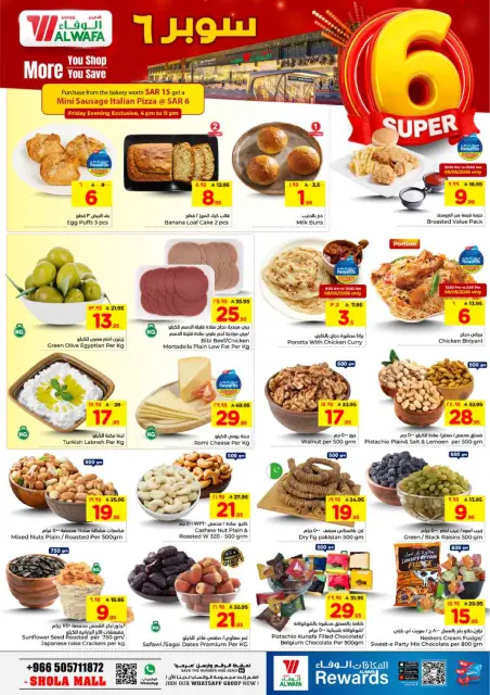 Ofertas de Hipermercado Al Wafa Shola Mall de 19 a 22 Dhuʻl-Qiʻdah 1447 AH (6 – 9 mayo 2026) Super 6 - Página 3