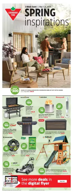 Canadian Tire Canada offers from 30 April to 20 May 2026 SPRING inspirations deals - Page 1