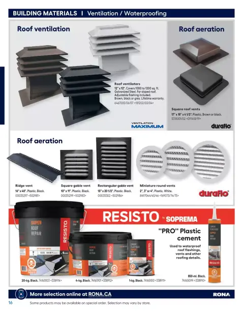 RONA Canada offers from 10 April to 31 August 2026 Buying guide 2026 - Page 16