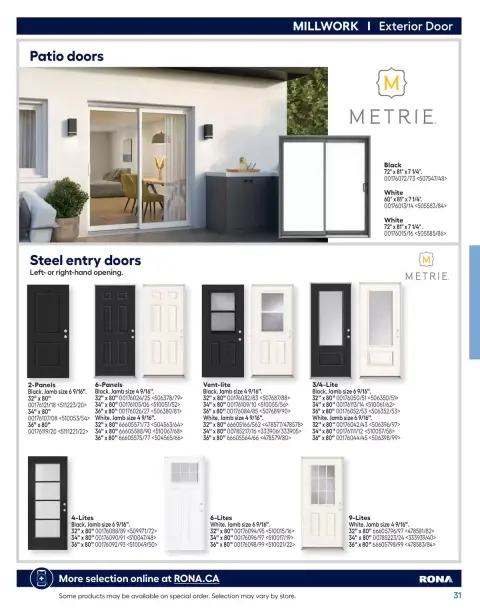 RONA Canada offers from 10 April to 31 August 2026 Buying guide 2026 - Page 31