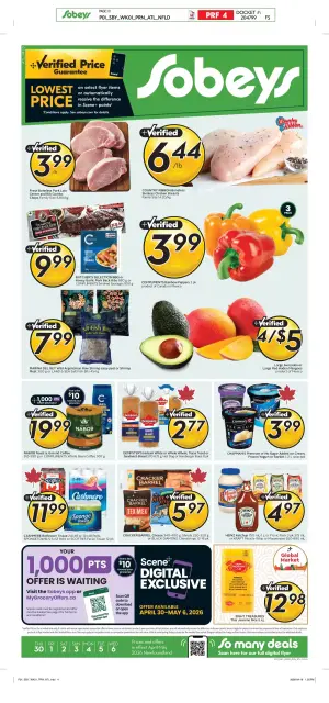 Sobeys Canada offers from 30 April to 6 May 2026 Weekly ad - Page 1