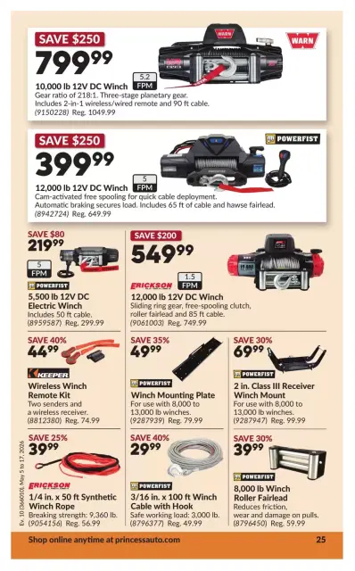 Princess Auto Canada offers from 5 to 17 May 2026 Discounts and promotions - Page 31