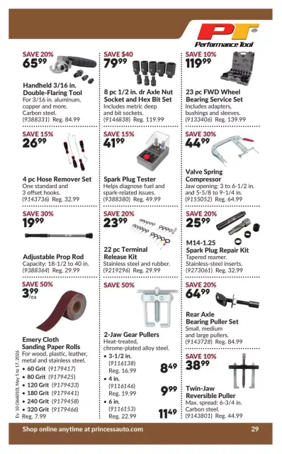 Princess Auto Canada offers from 5 to 17 May 2026 Discounts and promotions - Page 35